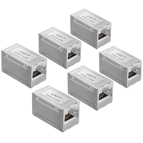VORXEON RJ45 Kupplung Cat7 6PCS LAN Kupplung LAN Verbinder Für Ethernet Kabel Netzwerkkabel Patchkabel Cat7 Cat6a Cat6 Cat5 Cat5e STP-Abschirmung 10Gbps Übertragungsrate LAN Kabel Adapter VORXEON RJ45 Kupplung Cat7 6PCS LAN Kupplung LAN Verbinder Für Ethernet Kabel Netzwerkkabel Patchkabel Cat7 Cat6a Cat6 Cat5 Cat5e STP-Abschirmung 10Gbps Übertragungsrate LAN Kabel Adapter von VORXEON