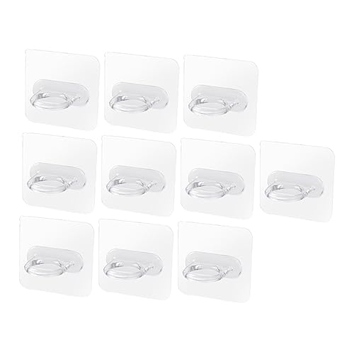 VOSAREA 1 Satz Selbstklebende Haken Extra Stark Multifunktionale Wandhaken Für Bad Und Büro Bohrung Einfache Installation Belastbar Transparent Für Handtücher Und Flaschen 10 Stück VOSAREA 1 Satz Selbstklebende Haken Extra Stark Multifunktionale Wandhaken Für Bad Und Büro Bohrung Einfache Installation Belastbar Transparent Für Handtücher Und Flaschen 10 Stück von VOSAREA