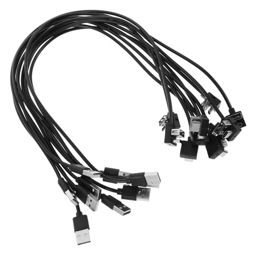 VOSAREA 10 Stück USB Ladekabel Verlängerung für Koffer mit Zahlenschloss Dual USB Ausgang Reise Adapter für Rucksack und Gepäck Externes Ladegerät für Handy Tablet Camping von VOSAREA