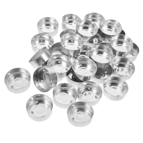 VOSAREA 150pcs Kerzenherstellung Gläser Dekorative Gläser Teerlichter Kerzenhalter Kerzenbehälter Metall Können Hitzebeständige Kerzengläser von VOSAREA