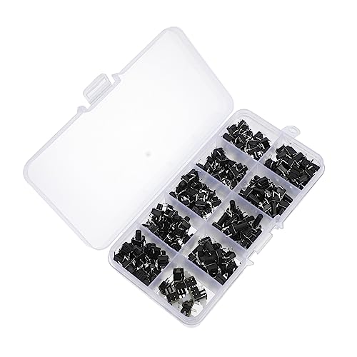 VOSAREA 180 Stück Tactile Push Button Kit Momentary Druckschalter Pin Praktischer Aufbewahrungsbox für DIY Projekte Autoanwendungen und Modellbau VOSAREA 180 Stück Tactile Push Button Kit Momentary Druckschalter Pin Praktischer Aufbewahrungsbox für DIY Projekte Autoanwendungen und Modellbau von VOSAREA