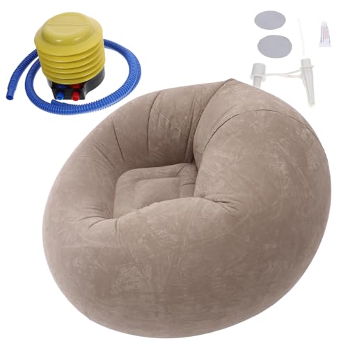 VOSAREA 1Satz Aufblasbarer Sitzsack Klappbares Sofa Bequemes Lounge Möbel Für Camping Garten Reinigen Aufzublasen Stilvolles Design von VOSAREA