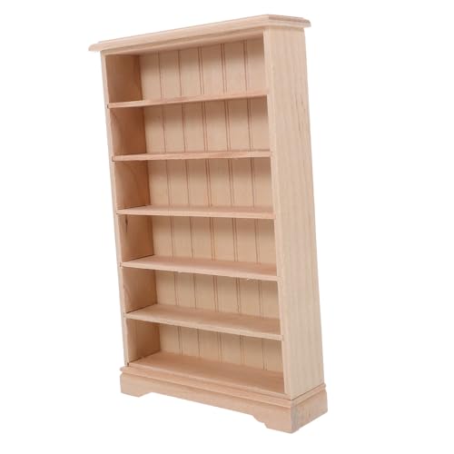 VOSAREA 1stück Dollhouse Bücherregal Stöckige Miniatur Aufbewahrung Dekoratives Möbel Für Und Handgefertigte Mini Bücherregal Deko Für Kinderzimmer Und Sammlungen von VOSAREA