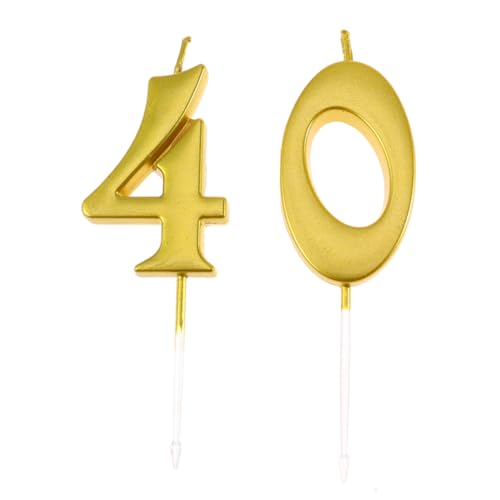 VOSAREA 40 Geburtstagstorte Zahlenkerzen Set Paraffin 0 Party Dekorationen VOSAREA 40 Geburtstagstorte Zahlenkerzen Set Paraffin 0 Party Dekorationen von VOSAREA