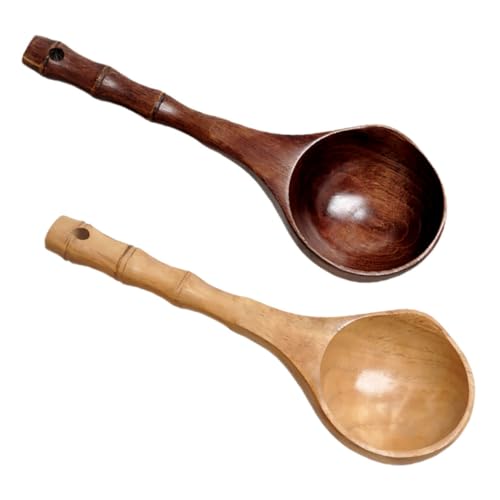 VOSAREA 2 Stück Holzschöpfkelle mit Langem Griff Multifunktionale Wasserkelle aus Natürlichem für Badewasser Suppen und Handgefertigtes Küchenutensil für Teezeremonie und Gartenarbeit VOSAREA 2 Stück Holzschöpfkelle mit Langem Griff Multifunktionale Wasserkelle aus Natürlichem für Badewasser Suppen und Handgefertigtes Küchenutensil für Teezeremonie und Gartenarbeit von VOSAREA