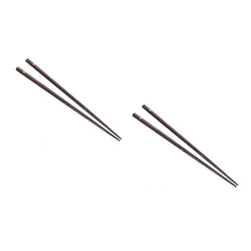 VOSAREA 2 Stück Lange Holzstäbchen für Küche Wiederverwendbare Essstäbchen aus Holz für Erwachsene für Sushi Pho und Dim Sum mit Rutschfestem Design von VOSAREA