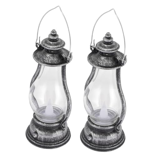VOSAREA 2 Stück Retro LED Handlampe Dekoleuchte im Vintage Elektronische Kerzenlampe für Raumgestaltung Schwenkbare Tischlampe für Festliche Anlässe VOSAREA 2 Stück Retro LED Handlampe Dekoleuchte im Vintage Elektronische Kerzenlampe für Raumgestaltung Schwenkbare Tischlampe für Festliche Anlässe von VOSAREA
