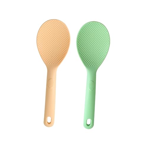 VOSAREA 2 Stück Silikon Reislöffel Antihaft Ergonomisch für Zuhause und Gastronomie Hitzebeständig Einfach zu Reinigen Komfortabler Griff VOSAREA 2 Stück Silikon Reislöffel Antihaft Ergonomisch für Zuhause und Gastronomie Hitzebeständig Einfach zu Reinigen Komfortabler Griff von VOSAREA