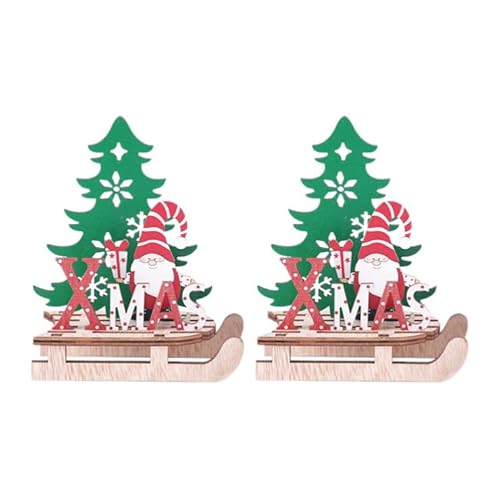VOSAREA 2 Stücke Weihnachten Holz Schriftzug Weihnachtsmann Figur Xmas Deko Aufsteller Objekt Mini Weihnachtsbaum Schlitten Weihnachten Tischdeko Dekofigur Weihnachtsschmuck VOSAREA 2 Stücke Weihnachten Holz Schriftzug Weihnachtsmann Figur Xmas Deko Aufsteller Objekt Mini Weihnachtsbaum Schlitten Weihnachten Tischdeko Dekofigur Weihnachtsschmuck von VOSAREA