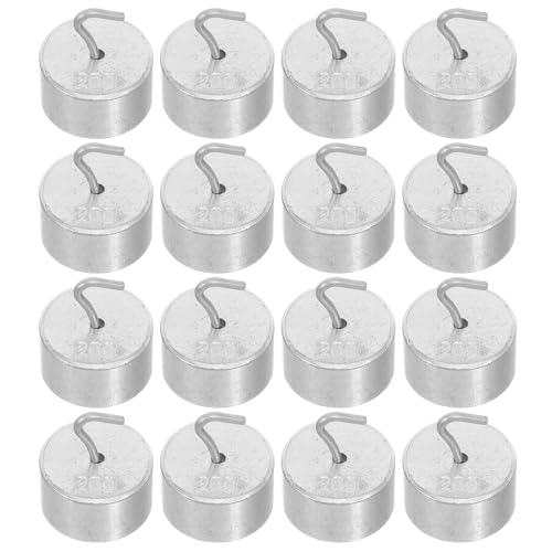 VOSAREA 20 Stück Gewichte Mit Doppelhaken: Je 20 G Kalibriergewichte Mit Haken Für – Präzisions-ausgleichsmasse Aus Metall Für Labor, Bildung, VOSAREA 20 Stück Gewichte Mit Doppelhaken: Je 20 G Kalibriergewichte Mit Haken Für – Präzisions-ausgleichsmasse Aus Metall Für Labor, Bildung, von VOSAREA