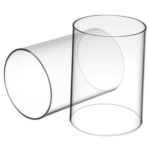VOSAREA Dekorative Kerzenschirme Aus Glas 2-teiliges Teelichthalter-Set Zylindrischer Kerzenhalter Leicht Zu Reinigende Glasabdeckung VOSAREA Dekorative Kerzenschirme Aus Glas 2-teiliges Teelichthalter-Set Zylindrischer Kerzenhalter Leicht Zu Reinigende Glasabdeckung von VOSAREA