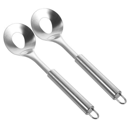 VOSAREA 2Stücke Fleischbällchenlöffel mit Langem Griff für Zubereitung von Frikadellen und Anderen Ergonomisches Design Leicht zu Reinigen von VOSAREA