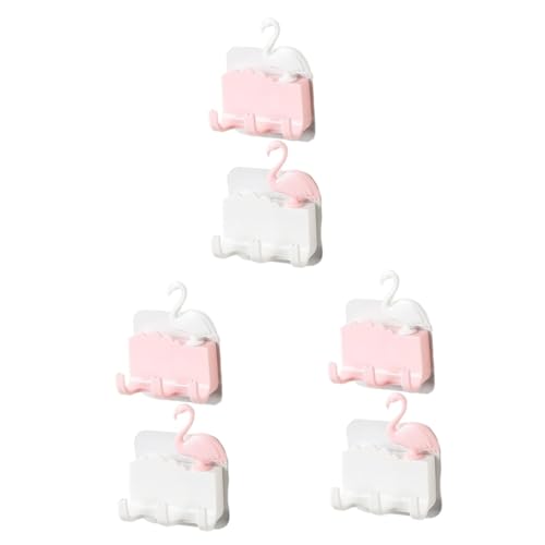 VOSAREA 3 Sätze 3 Sets Klebehaken Zum Aufhängen An Der Wand Klebrige Wandhaken Flamingo Klebehaken Küchen Klebehaken Heim Stick Haken 2 Stück X 3 2 Stück * 3 von VOSAREA