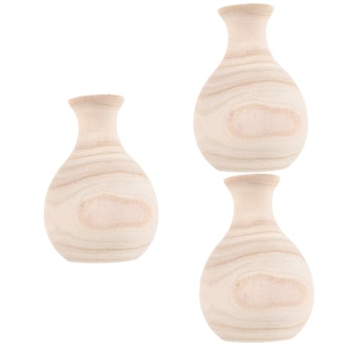 VOSAREA 3St Kleine Vase für Zuhause bisschen saatstreuer pflanzuntersetzter pflanztröge wundrrschön vase rustikale Vase Hausvase kleine Blumenvase Büroholzvase Vasenbehälter hölzern VOSAREA 3St Kleine Vase für Zuhause bisschen saatstreuer pflanzuntersetzter pflanztröge wundrrschön vase rustikale Vase Hausvase kleine Blumenvase Büroholzvase Vasenbehälter hölzern von VOSAREA