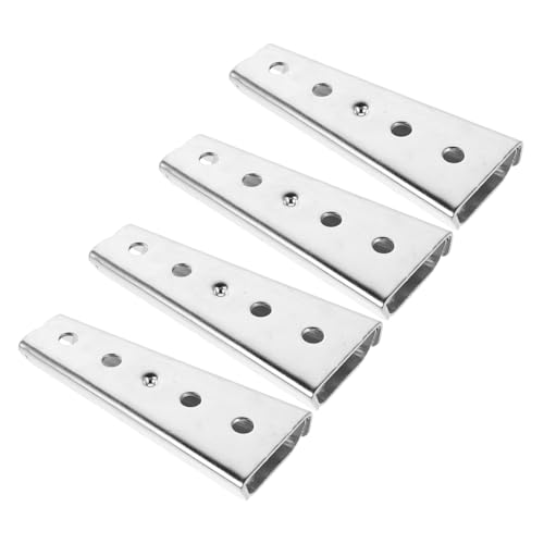 VOSAREA 4 Paare Verborgene Möbelverbinder für Kopfteil und Sofa Stabiler Interlocking Halter für Bettrahmen und Möbelzubehör von VOSAREA