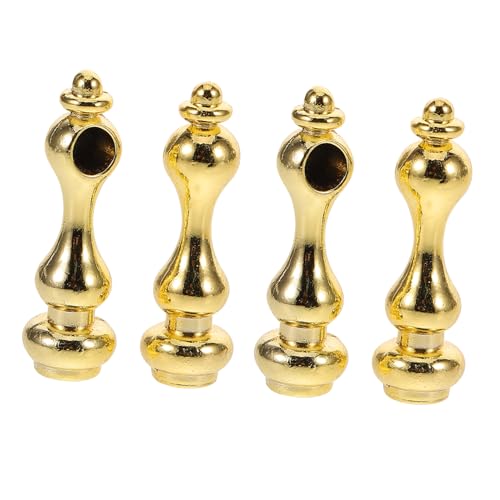 VOSAREA 4 Stück Zäune Zubehör Reifen Abdichten Desktop-Halterung Hardware- Steckdosenzubehör Halterung Halterung Verbindungsgeländer Zubehör Mittelkonsole Zinklegierung Golden von VOSAREA