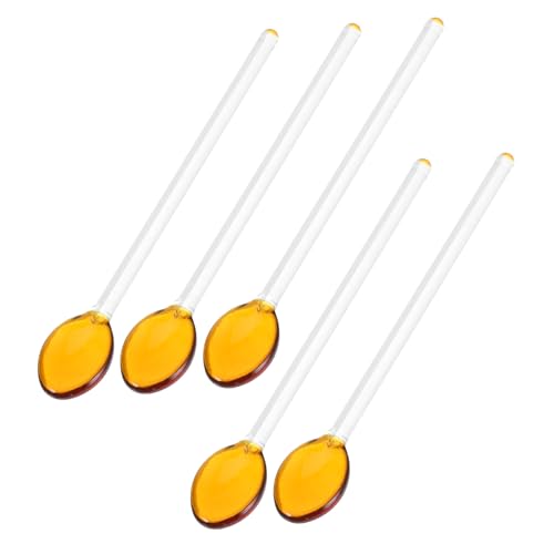 VOSAREA 5 Stück Langanhaltende Kaffeelöffel aus Hitzebeständigem Wiederverwendbare Rührlöffel für Tee Desserts und Milchprodukte Elegantes Design Komfortabel und Pflegeleicht VOSAREA 5 Stück Langanhaltende Kaffeelöffel aus Hitzebeständigem Wiederverwendbare Rührlöffel für Tee Desserts und Milchprodukte Elegantes Design Komfortabel und Pflegeleicht von VOSAREA