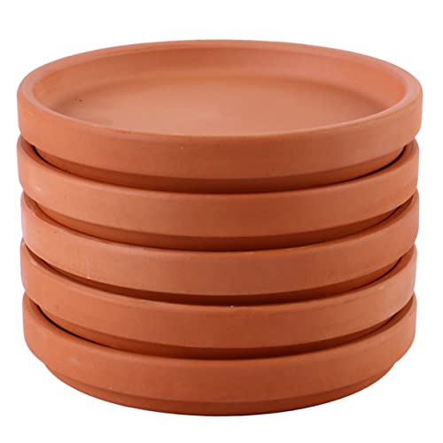 VOSAREA 5 Stück Terrakotta Blumentopf Untersetzer wasserdichte Pflanztopfplatten für Garten und Zuhause Rutschfester Boden Leicht für Blumen und Pflanzengefäße VOSAREA 5 Stück Terrakotta Blumentopf Untersetzer wasserdichte Pflanztopfplatten für Garten und Zuhause Rutschfester Boden Leicht für Blumen und Pflanzengefäße von VOSAREA