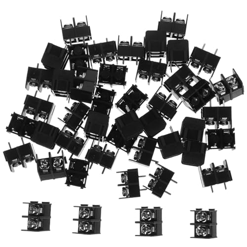 VOSAREA 50 Stück Schraubklemmen mit Steg Abstand Hochwertige Terminal Block Connector für Pcb Montage für Elektrische Anwendungen und Kabelmanagement von VOSAREA