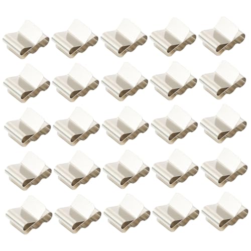 VOSAREA 50 Stück Solar Kabel Clips für Kabelmanagement von Solaranlagen Rostfrei Professionell Platzsparend für Kabel für Sichere und Stabile Kabelverlegung von VOSAREA