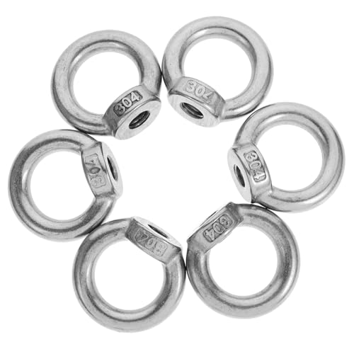 VOSAREA 6 Stück Teiliges Ringmuttern aus Robuste Augenmuttern für Sichere Befestigungen Marinen Anwendungen Hitzebeständig und Langlebig VOSAREA 6 Stück Teiliges Ringmuttern aus Robuste Augenmuttern für Sichere Befestigungen Marinen Anwendungen Hitzebeständig und Langlebig von VOSAREA