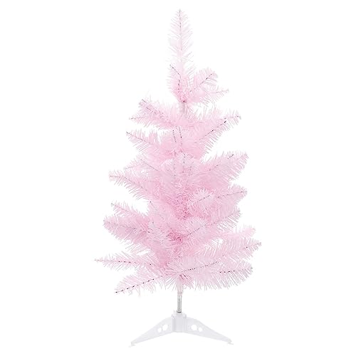 VOSAREA Weihnachtsdekorationen 60Cm Rosa Kleiner Weihnachtsbaum Mini Künstliche Weihnachtsbaum Kiefer Modell Ornament Urlaub Dekoration Baum Tisch Baum Figur Christbaumschmuck von VOSAREA