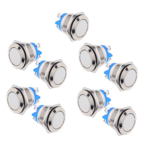 VOSAREA 9-teiliger Moment-druckknopf: 16-mm-starterknopf Aus Metall, Mit Gewindemontage, Schraubanschluss, Flache Oberseite, Schalter Für Schiffs- Und Automobilfabrikanwendungen VOSAREA 9-teiliger Moment-druckknopf: 16-mm-starterknopf Aus Metall, Mit Gewindemontage, Schraubanschluss, Flache Oberseite, Schalter Für Schiffs- Und Automobilfabrikanwendungen von VOSAREA