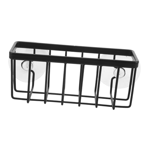 VOSAREA Hängender Spülen Schwammhalter für Küche Multifunktionales Ablagegestell für Schwämme Tücher und Bürsten Stabiler Minimalistischer Organizer Schwarz mit Effizienter Wasserableitung VOSAREA Hängender Spülen Schwammhalter für Küche Multifunktionales Ablagegestell für Schwämme Tücher und Bürsten Stabiler Minimalistischer Organizer Schwarz mit Effizienter Wasserableitung von VOSAREA