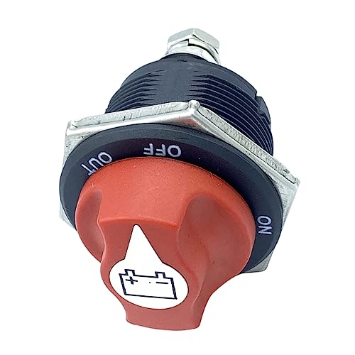 VOSAREA Hauptschalter für Batterien Wasserdichter Trennschalter für Autos Rvs Atvs und Boote Isolator zur Sicheren Trennung der Batterie Langlebig und Staubgeschützt von VOSAREA