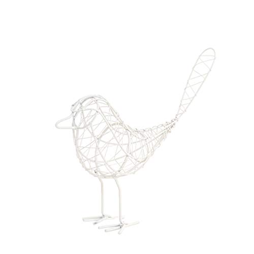 VOSAREA Hochzeitsdekoration Drahtfigur Ornament Vogel-tischdekoration Hochzeitsskulptur Metalldekor Ornamente Für Gartenskulpturen Draht Vogel Figur Tier Weiß Nordisch Büro von VOSAREA