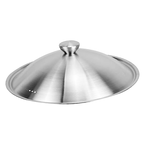 VOSAREA Topfdeckel Aus Metall Stahl 34–36 Cm Edelstahl-pfannendeckel Hitzebeständiger Griff Für Verschiedene Töpfe von VOSAREA