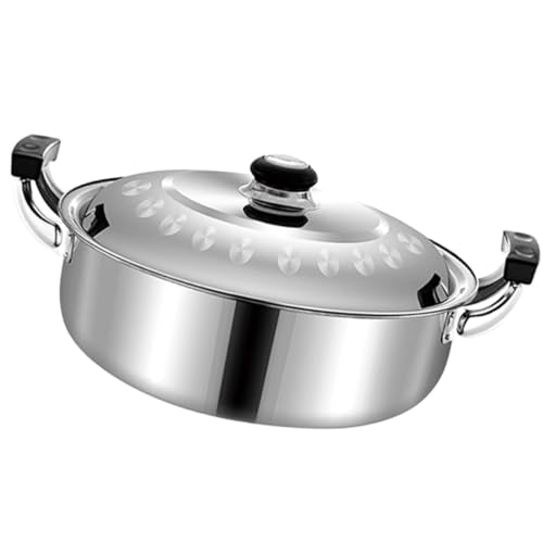 VOSAREA Hotpot mit Trennwand Mehrzweck Kochtopf für Zuhause für Familienessen Gleichmäßige Wärmeverteilung Leicht zu Lagern Verwenden VOSAREA Hotpot mit Trennwand Mehrzweck Kochtopf für Zuhause für Familienessen Gleichmäßige Wärmeverteilung Leicht zu Lagern Verwenden von VOSAREA