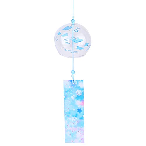 Japanische Windspiele Wind Glocken handgemachtes Glas Home Dekore japanische Kirschblüte Windspiele hängende Dekorationen von VOSAREA