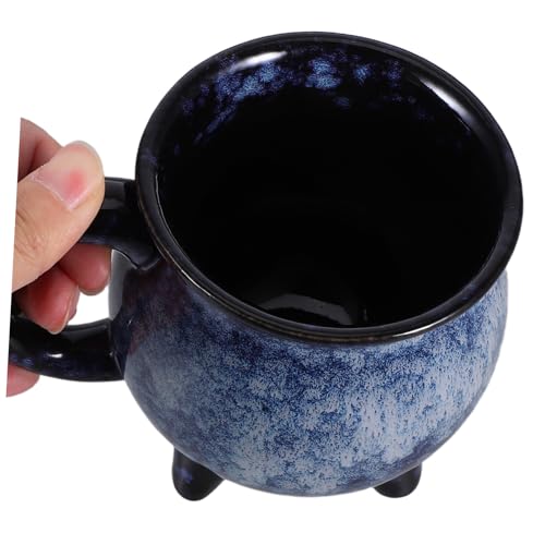 VOSAREA Kessel-kaffeetasse: 375 Ml/12,7 Oz Keramik-getränketasse – Halloween-hexentassen – Glasierte Porzellan-teetasse Als Partygeschenk – Mini-suppenschüssel-trinkgeschirr von VOSAREA