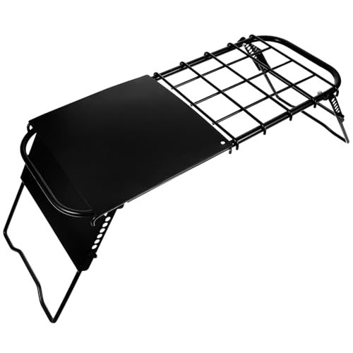 VOSAREA 1stücke Faltbarer Camping Tisch Metall Höhenverstellbarer Tragbarer Grill Tisch Für Outdoor-aktivitäten Für Picknick Garten Und von VOSAREA