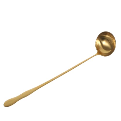 VOSAREA Lange Kelle mit Goldenem Design für Heiße Töpfe Suppen und Eintöpfe Langlebige Küchenutensilien für Servieren und Portionieren VOSAREA Lange Kelle mit Goldenem Design für Heiße Töpfe Suppen und Eintöpfe Langlebige Küchenutensilien für Servieren und Portionieren von VOSAREA