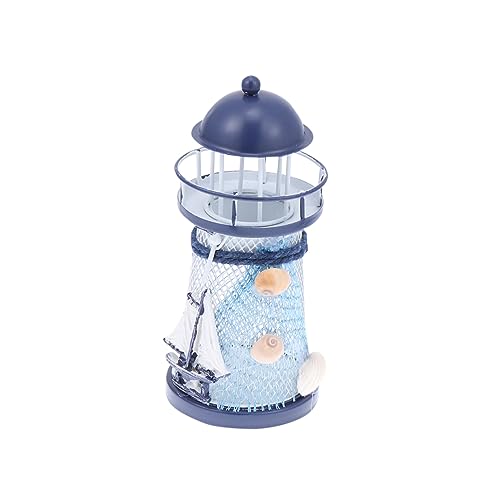 VOSAREA Mediterraner Leuchtturm Teelichthalter Eisenkunst Für Kreative Tischdekoration Bei Hochzeiten Und Partys Eleganter Kerzenständer Im Segelboot-Stil VOSAREA Mediterraner Leuchtturm Teelichthalter Eisenkunst Für Kreative Tischdekoration Bei Hochzeiten Und Partys Eleganter Kerzenständer Im Segelboot-Stil von VOSAREA