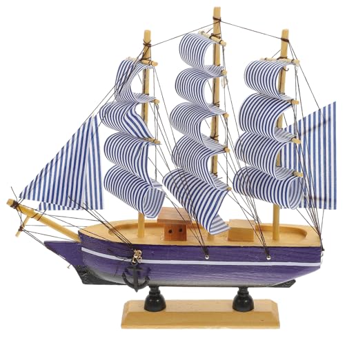 VOSAREA Modell, Schiffsmodell, nautisch, Marineblau, Retro, handgefertigt, aus Holz, Boot, Modell, Haus, Dekoration, Geschenk von VOSAREA