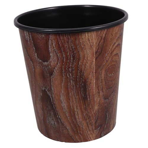 VOSAREA Holzmaserung Mülleimer Dekorativer Abfalleimer Ohne Deckel Für Wohnzimmer Küche Und Badezimmer Eleganter Müllcontainer Mit Großzügigem Fassungsvermögen Pflegeleicht Und VOSAREA Holzmaserung Mülleimer Dekorativer Abfalleimer Ohne Deckel Für Wohnzimmer Küche Und Badezimmer Eleganter Müllcontainer Mit Großzügigem Fassungsvermögen Pflegeleicht Und von VOSAREA