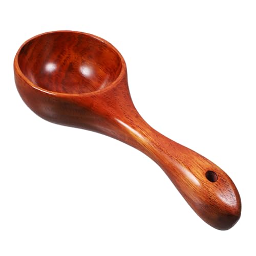 VOSAREA Multifunktionale Holzschaufel mit Praktischem Griff Leichte Kompakte Wasserlöffel für Küche und Garten zum Abmessen Schöpfen und Gießen von VOSAREA