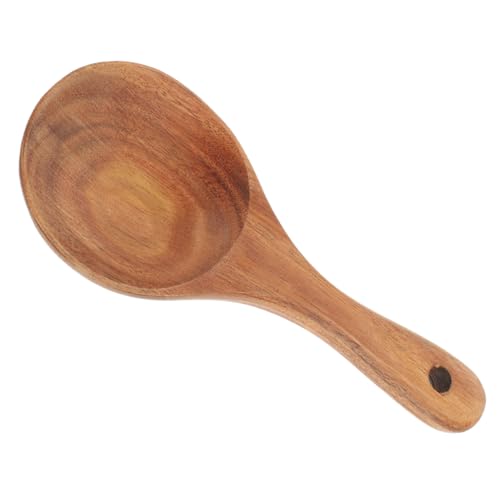 VOSAREA Reis Gebäck Tablett Kaffee Reis Spatel Küchen Messlöffel Utensilien Frittiertablett Teelöffel Braunes Holz von VOSAREA
