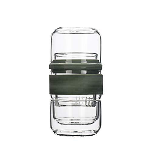 VOSAREA Teekessel Reise-Teetassen-Set tragbar 3 in 1 Glas-Tee-Sets chinesische Kung-Fu- mit Tasche für Reisebüro Mehrzweck-Teetasse von VOSAREA