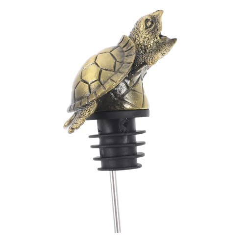 VOSAREA Weinausgießer in Schildkrötenform Aus Metall – Dekoratives Accessoire Für Schnapsflaschen Belüfter Ausgießer Für Bars Vintage-look VOSAREA Weinausgießer in Schildkrötenform Aus Metall – Dekoratives Accessoire Für Schnapsflaschen Belüfter Ausgießer Für Bars Vintage-look von VOSAREA