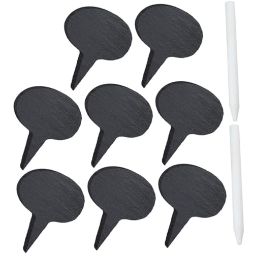 VOSAREA Schwarze Schiefer Käsemarker Teiliges Set mit Kreide für Buffet Käsebrett Wiederverwendbare Tafelschilder für Käse Kuchen Desserts und Garten Leicht Tragbar Einfach zu Beschriften VOSAREA Schwarze Schiefer Käsemarker Teiliges Set mit Kreide für Buffet Käsebrett Wiederverwendbare Tafelschilder für Käse Kuchen Desserts und Garten Leicht Tragbar Einfach zu Beschriften von VOSAREA