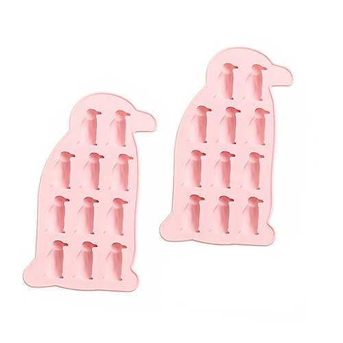 VOSAREA Silikon Eiswürfelform Pinguin Design Wiederverwendbar Kreative Schokoladenform Backform Bpa Frei Einfach zu Reinigen für Getränke und Backen von VOSAREA