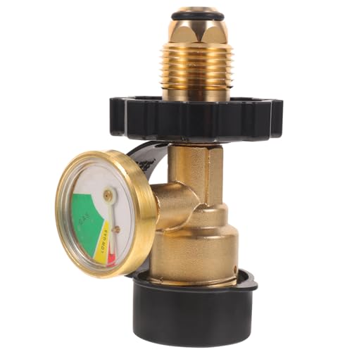 VOSAREA Tankadapter mit Druckmessgerät Robuste Kupferkonstruktion für Gasflaschen zum Camping und Grillen im Freien Manometer zur Druckkontrolle VOSAREA Tankadapter mit Druckmessgerät Robuste Kupferkonstruktion für Gasflaschen zum Camping und Grillen im Freien Manometer zur Druckkontrolle von VOSAREA