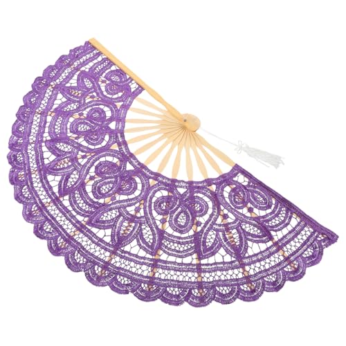 VOSAREA Lace Fan Vintage Handfächer Und Spitze Für Hochzeiten Geburtstagsfeiern Und Fotografie Eleganter Faltbarer Fächer von VOSAREA