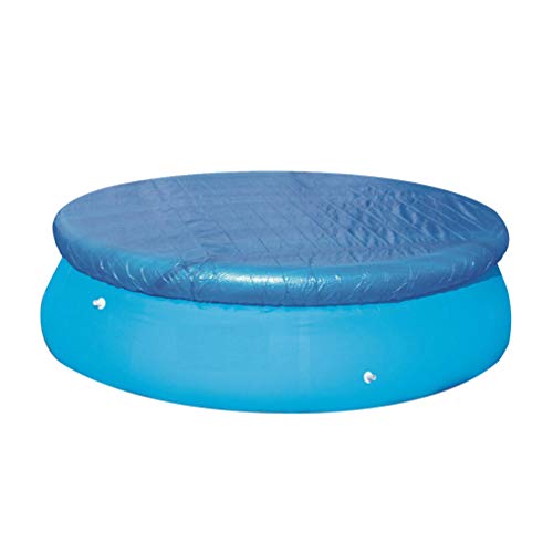 Vosarea 6ft/183cm Schwimmbadabdeckung Runde Form Schmutzabweisende Poolabdeckung Regensonne Sandbeständige Blaue Poolabdeckung für Die Terrasse im Hinterhof von VOSAREA