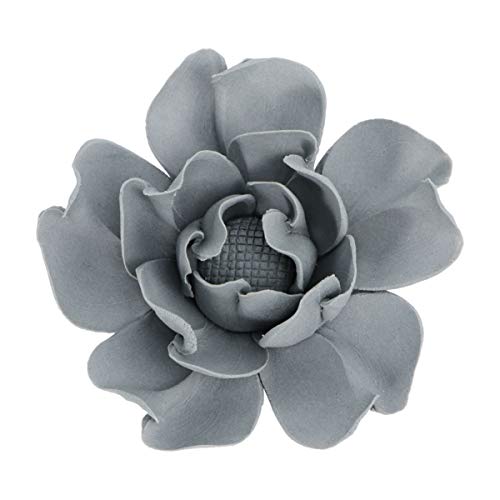 VOSAREA Weiße Verzierungen Schreibtischaufsatz Wanddekoration 3D Wandschmuck Wandskulptur Wandbefestigung Wandbild Wandhänger Dekoration für Weinachten Party Dekoration Blumen Pfingstrose von VOSAREA