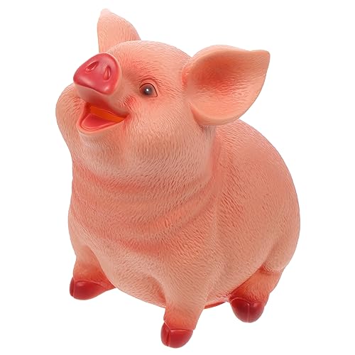 Vosarea Schwein Münze Bank Harz Spardose Cartoon Sparschwein Münze Penny Geld Sparen Bank Desktop Decor Geburtstagsgeschenk Größe L von VOSAREA